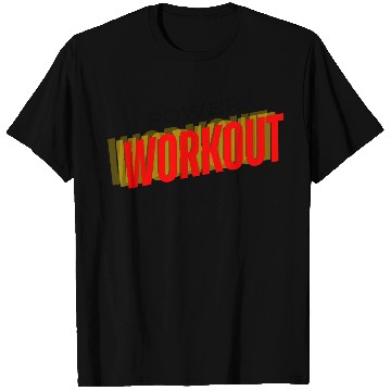 Discover Dynamic Workout Typography Design T Shirts