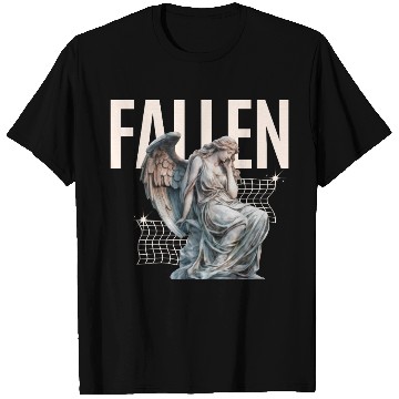 Discover Reflective Angel Sculpture Design T Shirts