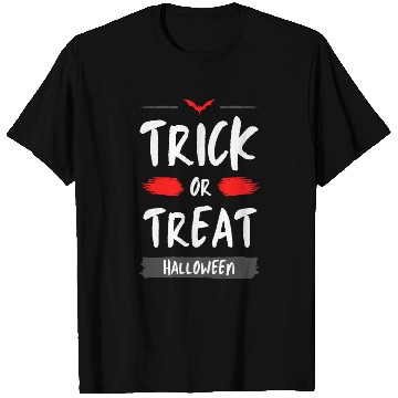 Discover Spooky Halloween Trick or Treat Design T Shirts
