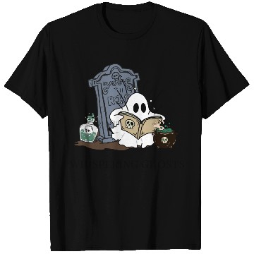 Discover Cute Ghost Reading Spellbook T Shirts