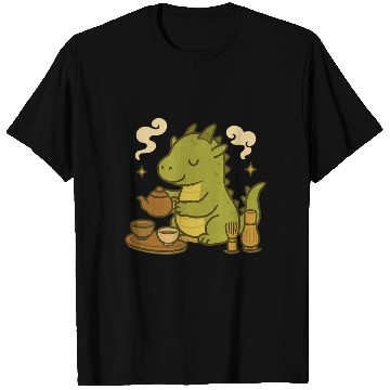 Discover Whimsical Dragon Tea Time Design T Shirts