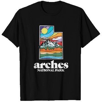Discover Arches National Park Utah Vintage Nature Outdoor T Shirts