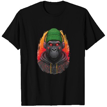 Discover Cyberpunk Gorilla Digital Art T Shirts