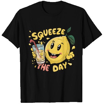 Discover Squeeze The Day Lemon Cartoon T Shirts