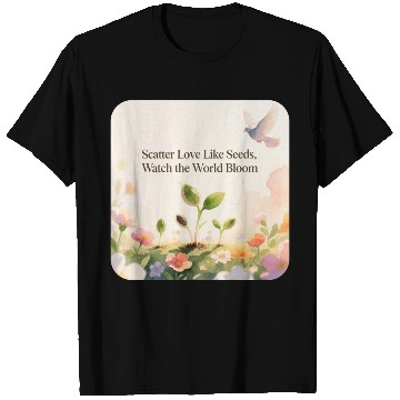 Discover Blooming Seeds Inspirational Design T Shirts
