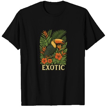 Discover Tropical Toucan Jungle Design T Shirts