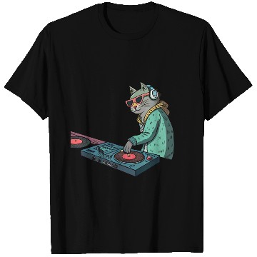 Discover DJ Meow: Beats, Bass & Catitude T Shirts