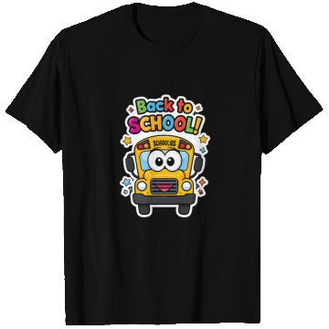 Discover Back to School Happy School Bus T Shirts
