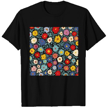 Discover Colorful Floral Pattern for Spring Wear T Shirts