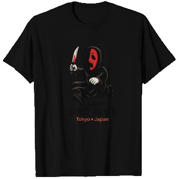 Discover Shikaku Face – Split Mask Horror from Tokyo T Shirts