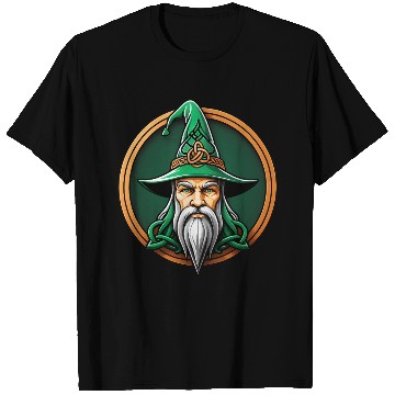Discover Ancient Wizard with Green Hat T Shirts