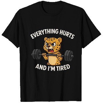 Discover Leopard Weights Mood T Shirts