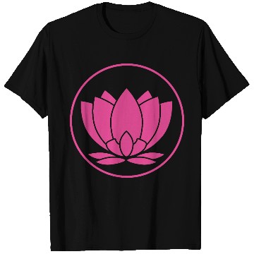 Discover Pink Lotus Mandala Design T Shirts