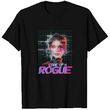 Discover Futuristic Digital Rogue Illustration T Shirts