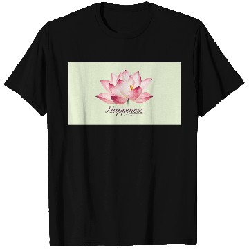 Discover Serene Lotus Happiness Design T Shirts