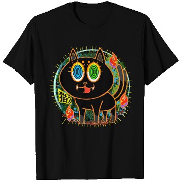Discover Nekomata Grumpy Cat with Vivid T Shirts