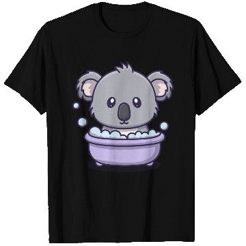 Discover Cute Koala Bear Taking a Bubble Bath Relaxing  T Shirts