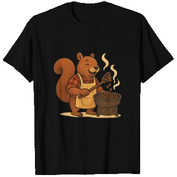Discover Cozy Squirrel Coffee Roast Design T Shirts