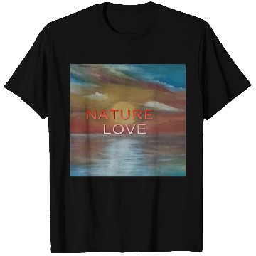 Discover Sunset Ocean Nature Love Design T Shirts
