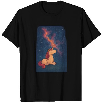 Discover Celestial Unicorn Dreamscape T Shirts