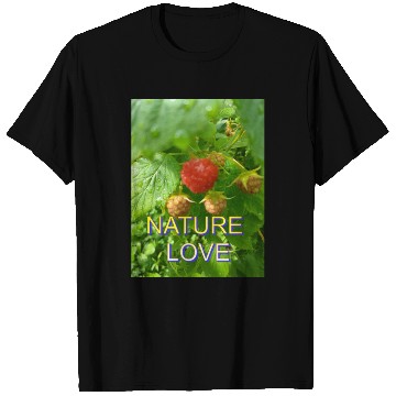 Discover Vivid Raspberry and Greenery Nature Design T Shirts