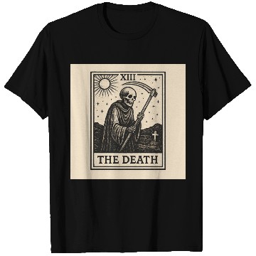 Discover Dark Tarot The Death Illustration T Shirts