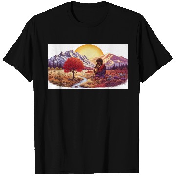 Discover Serene Mountain Autumn Landscape T Shirts