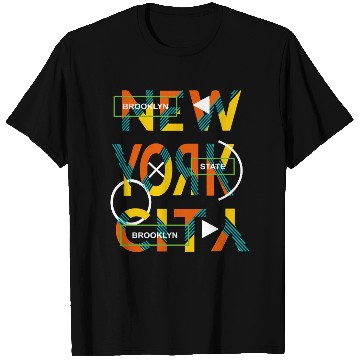 Discover Urban Brooklyn State Love New york city T Shirts
