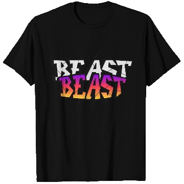 Discover Retro Graffiti Beast Logo Design T Shirts