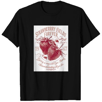 Discover Strawberry Fields Forever Vintage Design T Shirts