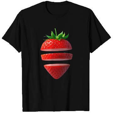 Discover Deconstructed Strawberry Illustration T Shirts