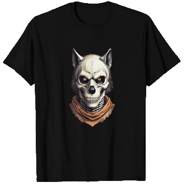 Discover Mystic Werewolf Skull Illustration T Shirts
