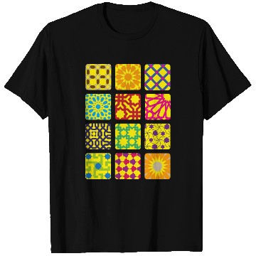 Discover Colorfull Geometric squares T Shirts