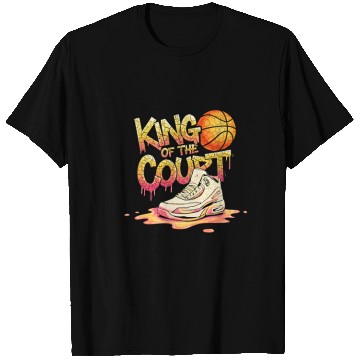 Discover King of the Court Basketball Street Art Design T Shirts