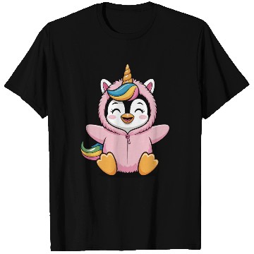 Discover Colorful Unicorn Penguin Costume T Shirts