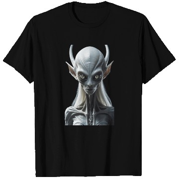 Discover Futuristic Alien Creature Illustration T Shirts
