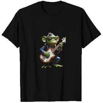Discover Musical Monkey with Guitar T Shirts