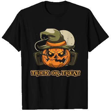 Discover Halloween Pumpkin Witch Hat Design T Shirts
