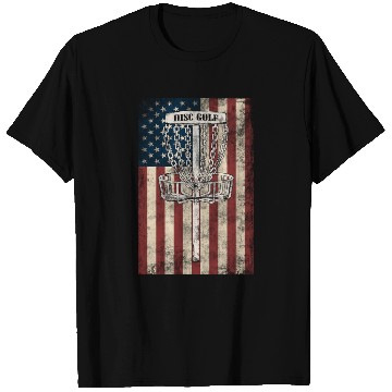 Discover Disc Golf – USA Flag Design T Shirts