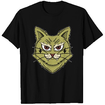 Discover cat green T Shirts
