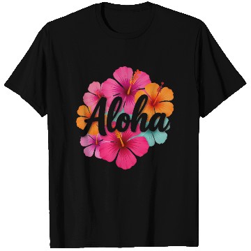 Discover Aloha Hibiscus Hawaiian Dream Design Hawaii Vaca  T Shirts