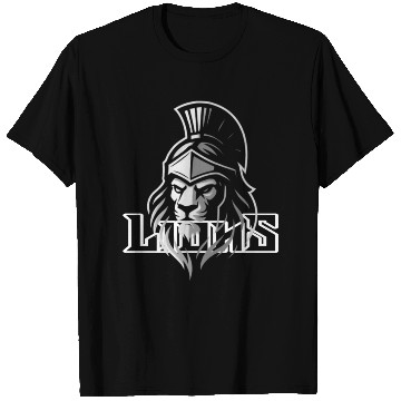 Discover Majestic Warrior Lion Logo Design T Shirts