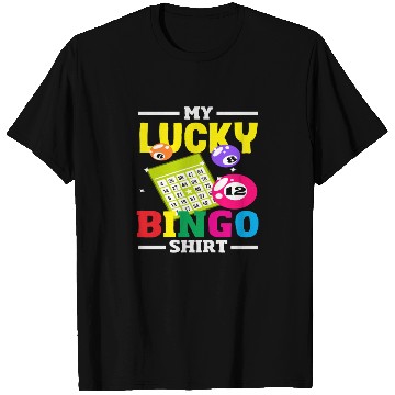 Discover Lucky Bingo Skein Print Design T Shirts