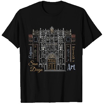 Discover San Diego Art Museum Hand drawing T Shirts