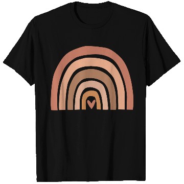 Discover Earth Tones Abstract Rainbow Design T Shirts