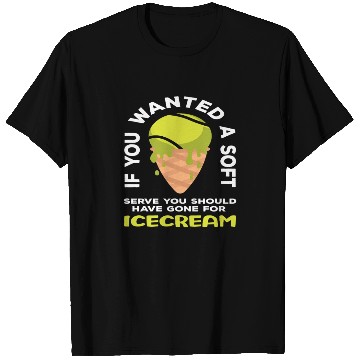 Discover Tennis Player Soft Serve Ice Cream Humor T Shirts