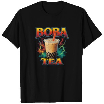 Discover Boba Tea Favorite Food Funny Weird 90s Boba Tea T Shirts