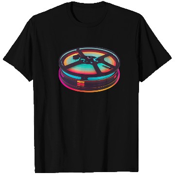 Discover Neon Color Wheel Retro Design T Shirts