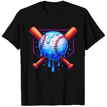 Discover Baseball Drip For Boys Ice Cream Drip T Shirts