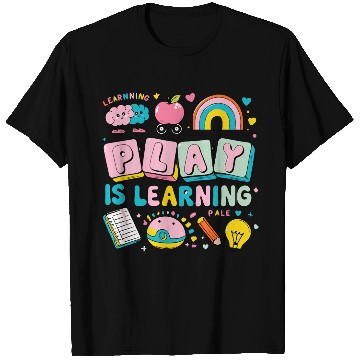 Discover back to school-Colorful Learning Play Illustration T Shirts